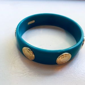 COACH Turquoise Gold Bangle Bracelet